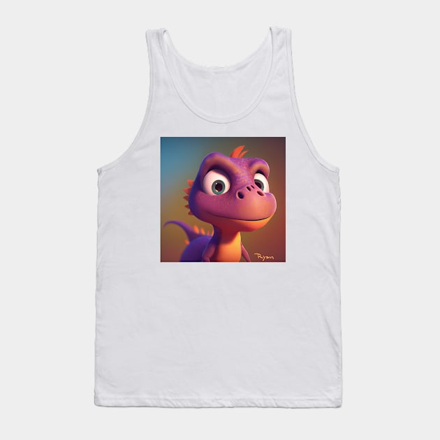 Baby Dinosaur Dino Bambino - Ryan Tank Top by KOTOdesign